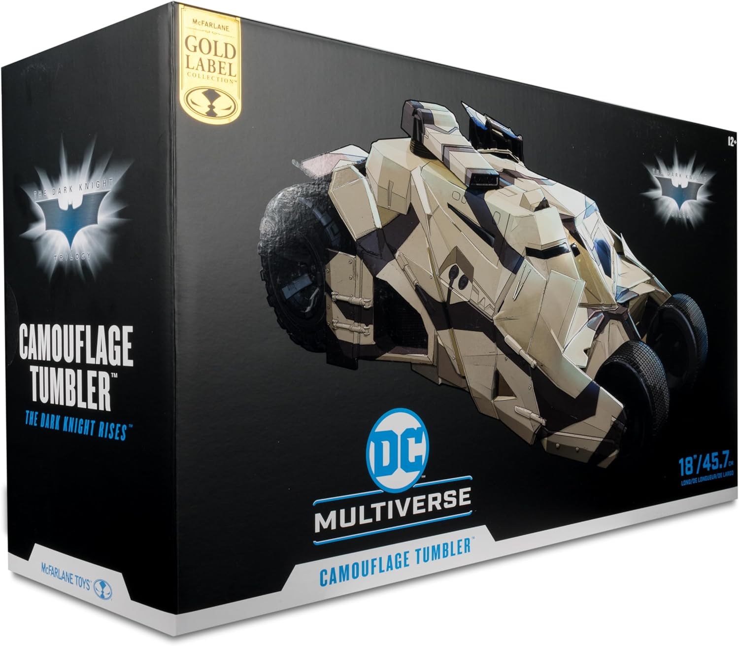 McFarlane Toys - DC Multiverse Camouflage Tumbler (The Dark Knight Rises) Gold Label Vehicle - Image 12